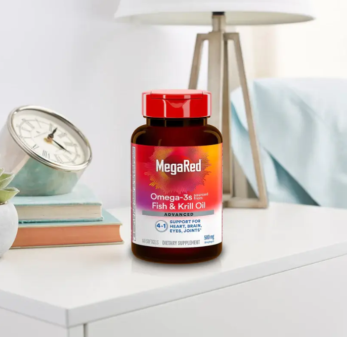 🔥 MegaRed Omega 3s®  – Impulsa tu testosterona y energía natural  500 mg. 30 Caps.